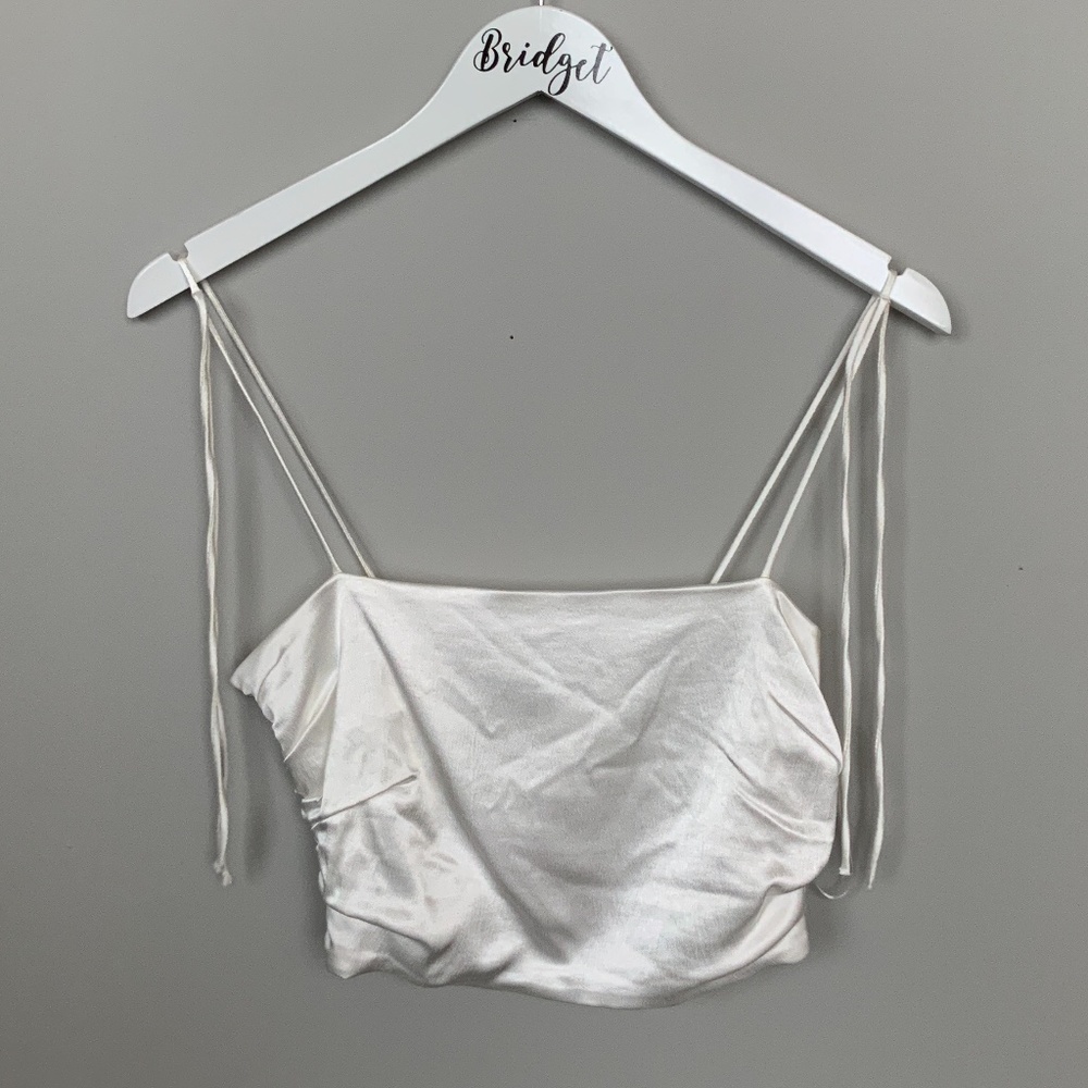 ZARA satin top